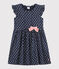 Robe enfant fille bleu SMOKING/blanc MULTICO