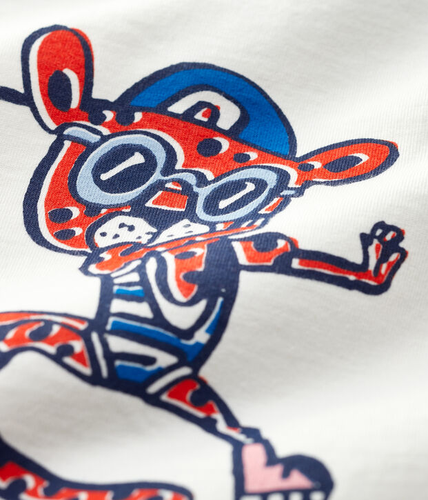 Katoenen T-shirt baby. wit