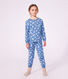 Kinderpyjama van fleece met hartjesprint
