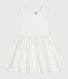 Robe sans manche en coton façonné enfant fille