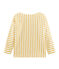 Marinière femme graphique beige COQUILLE/jaune BOUDOR