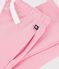 Pantalon de jogging enfant en coton uni rose clair
