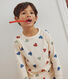 Pyjama imprimé en coton motif cœur enfant