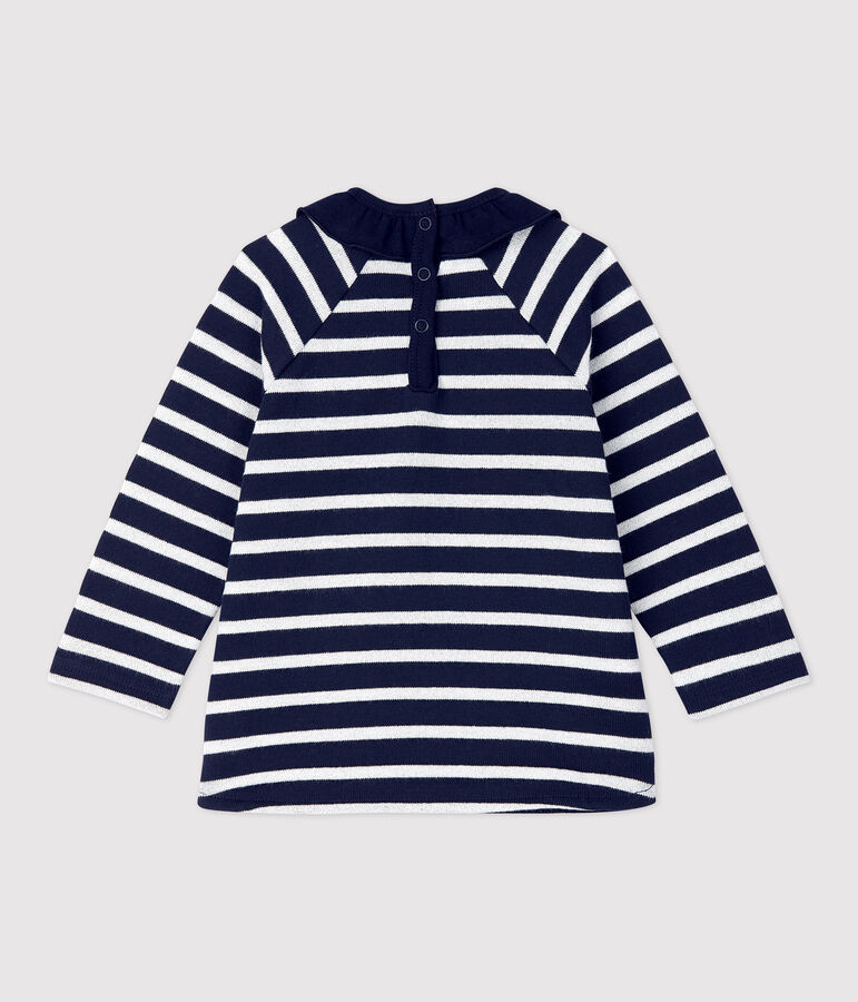 Katoenen blouse baby. blauw SMOKING/ MARSHMALLOW ARGENT BRILLANT