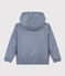 Warme windbreker van gerecycleerd polyester voor jongens/meisjes blauw SMOKING/wit MARSHMALLOW