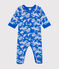 Katoenen pyjama met rits voor baby's FUJI/ MARSHMALLOW