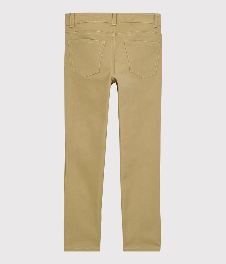 Jongens skinnybroek van twill beige JERRYCAN