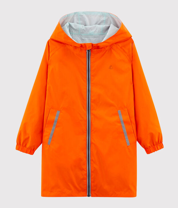 Omkeerbare uniseks windstopper voor kinderen oranje/blauw
