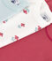 Lot de 3 bodies manches courtes fleurs en coton variante 1