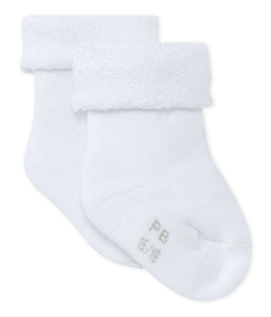 Chausettes en éponge, moelleuses et confortables. blanc ECUME