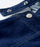 Denim overall-jurk voor meisjes blauw DENIM BLEU FONCE