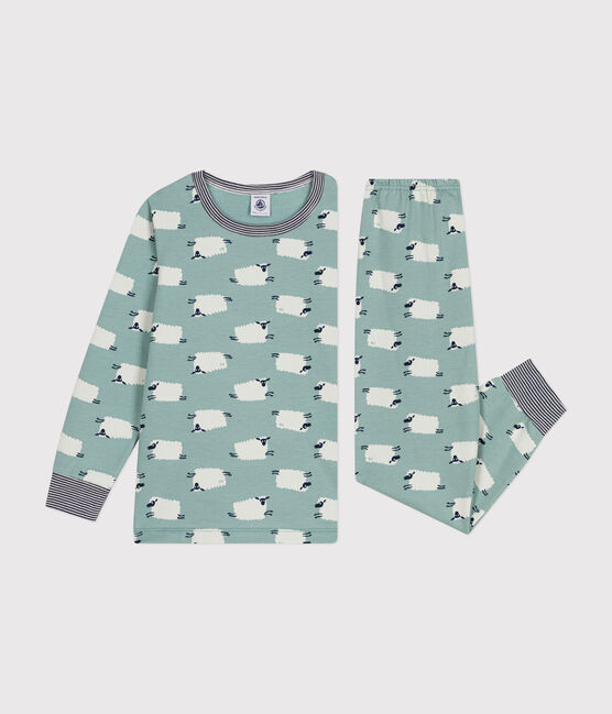 Kinderpyjama van geruwde fleece met schaapprint PAUL/ MULTICO