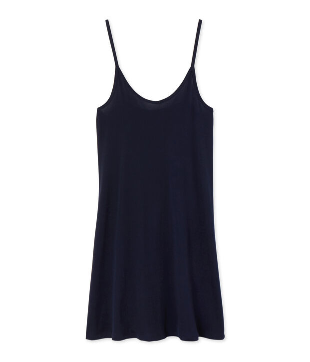 Chemise &agrave; bretelles femme en coton l&eacute;ger blauw