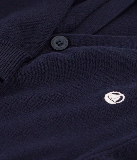 Katoenen jongensvest blauw SMOKING