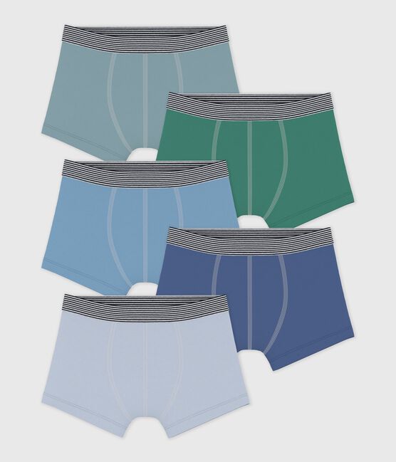Lot de boxers enfant en coton uni variante 1