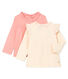 Lot de 2 tee shirts manches longues bébé fille