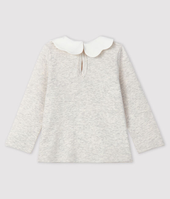 Blouse met lange mouwen babymeisje beige MONTELIMAR CHINE
