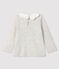 Blouse met lange mouwen babymeisje beige MONTELIMAR CHINE