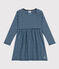Robe manches longues en tubique à rayures enfant fille SMOKING/ AZUL