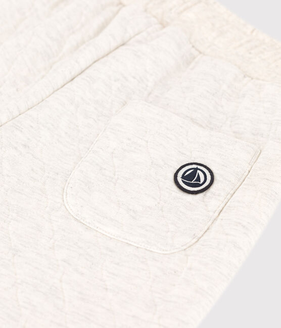 Broek in doorgestikte tubic voor Meisjes / Jongens beige MONTELIMAR CHINE