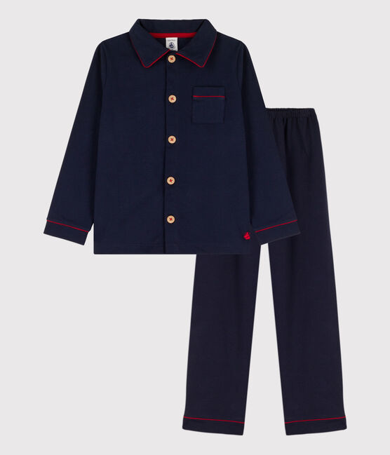 Pyjama petit garçon en jersey bleu SMOKING