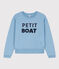 Sweatshirt van molton voor dames blauw AZUL