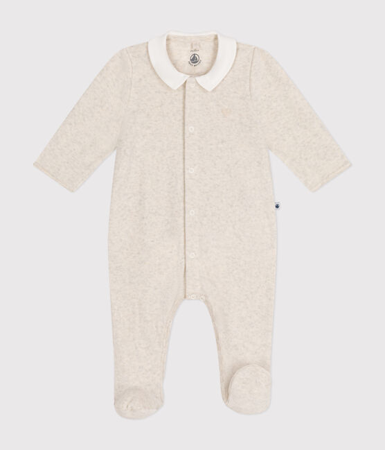 Babypyjama van velours beige MONTELIMAR CHINE