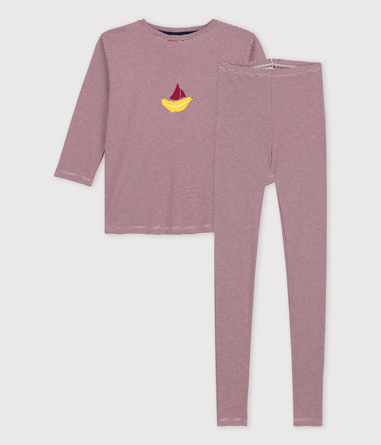 Pyjama Tajinebanane x Petit Bateau rouge/blanc
