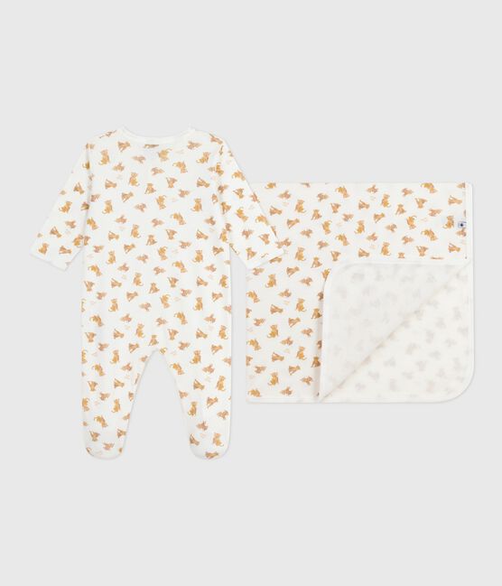 Cadeauset babypyjama van katoen met luipaardprint variante 1