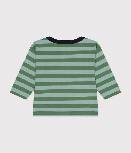 Tee-shirt manches longues en jersey fin bébé vert PALMERAIE/ PAUL
