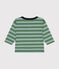 Tee-shirt manches longues en jersey fin bébé vert PALMERAIE/ PAUL