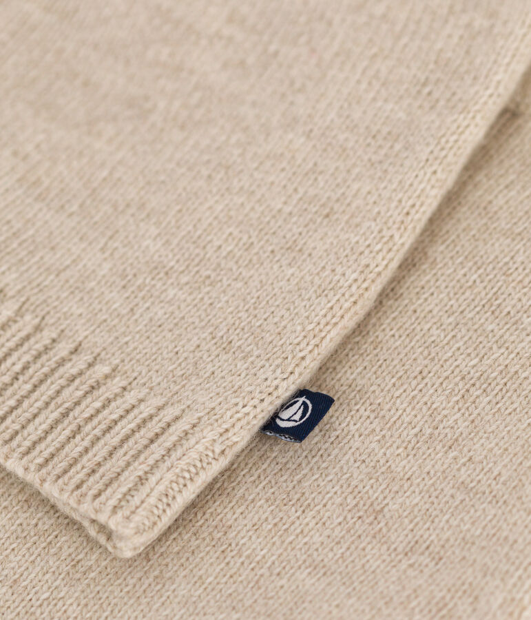 Ensemble 2 pi&egrave;ces en tricot b&eacute;b&eacute; &eacute;cru/rose