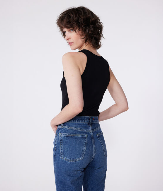Débardeur l'Iconique en coton femme noir BLACK