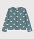 Cardigan met print voor meisjes in katoen
