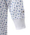 Pyjama combinaison fille imprimé blanc ECUME/bleu BLEU