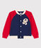 Teddy en molleton enfant garçon bleu CHALOUPE/blanc MULTICO