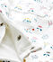 Combinaison bébé fille en tubique imprimé blanc LAIT/blanc MULTICO