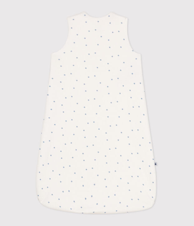 Babyslaapzak van bedrukt katoen TOG 1,5 wit/blauw
