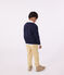 Katoenen jongensvest blauw SMOKING