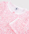 Pyjama fleur rose petite fille en côte blanc MARSHMALLOW/rose GRETEL