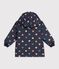 Iconische baby-oliejas met hartjesprint blauw/multicouleur