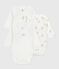 Set van katoenen babybody's met lange mouwen en print variante 1