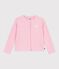 Cardigan enfant en coton uni rose MARQUISE
