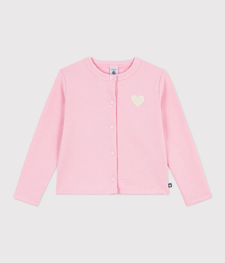 Effen katoenen vestje voor kinderen roze