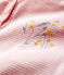 Dors bien bébé fille en côte rose CHARME/blanc MARSHMALLOW