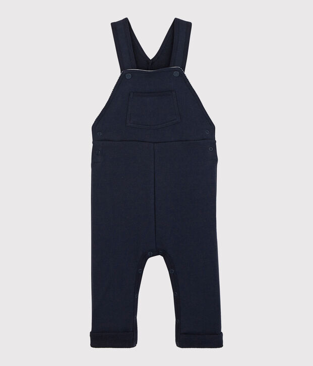 Salopette molleton b&eacute;b&eacute;. bleu marine