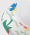 Katoenen kinderpet met palmprint ecru/multicouleur