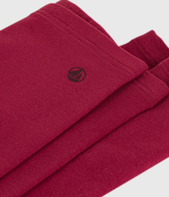 Effen katoenen legging voor kinderen AMARANTE