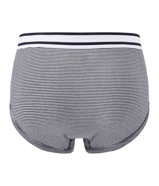 Slip homme rayure milleraies bleu SMOKING/blanc MARSHMALLOW