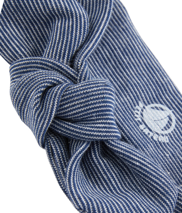 Bandeau enfant fille blanc/bleu